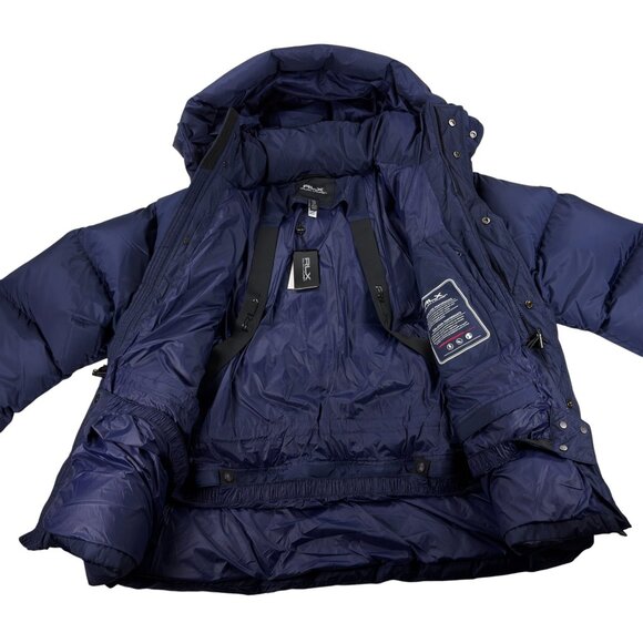 Ralph Lauren RLX Garston Hooded Down Puffer Ski Jacket Mens XXL Navy NWT - Picture 11 of 13